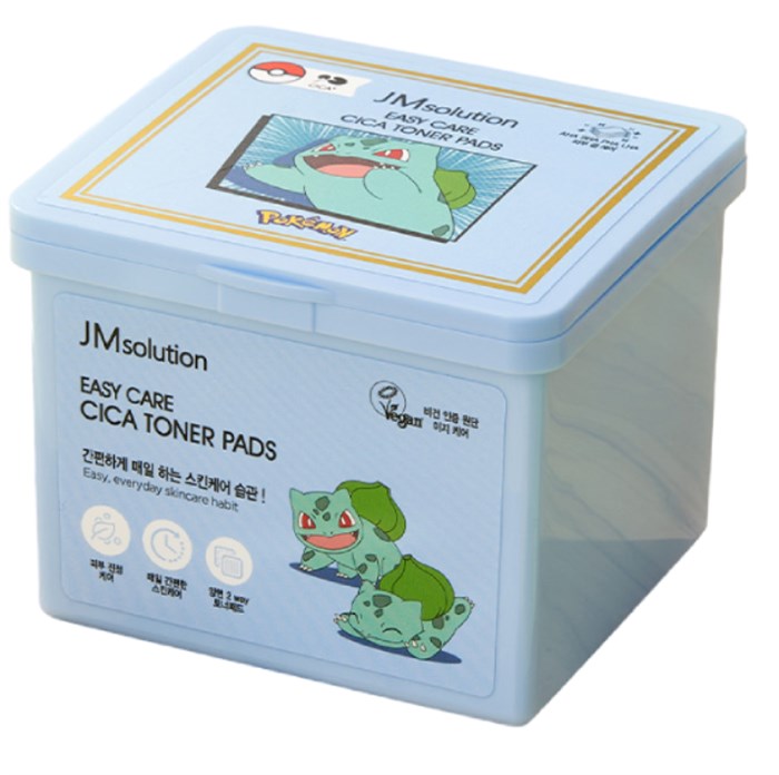 ПОД ЗАКАЗ.JMsolution Тонер-пэды с центеллой Easy Care Cica Toner Pads Pokemon (70шт) 15062.900.50 - фото 14844
