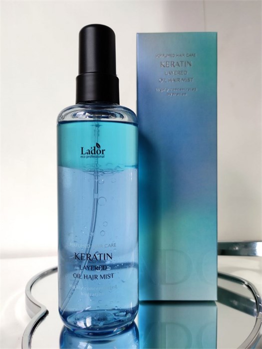 ПОД ЗАКАЗ.Lador Кератиновый мист для укрепления и защиты волос 130мл Keratin Layered Oil Mist 14463.900.50 - фото 14957