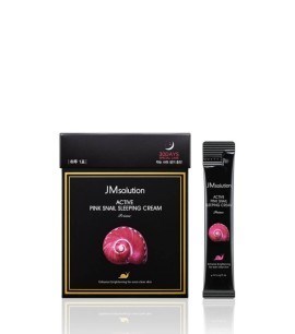 ПОД ЗАКАЗ.JMsolution Ночная маска с муцином улитки 4 мл JMsolution Active Pink Snail Sleeping Cream Prime 15189.270.50 - фото 20620