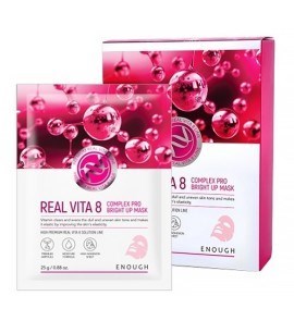 ПОД ЗАКАЗ.Enough Маска для сияния кожи с витаминами Premium Real Vita 8 Complex Pro Bright Up Mask 10514.270.50 - фото 20642