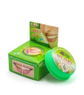 ПОД ЗАКАЗ.5 Star Cosmetic Тайская натуральная зубная паста отбеливающая без фтора Травяная зеленая 25 гр 14857.270.50 - фото 20734