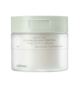 ПОД ЗАКАЗ.Celimax Пилинг-пэды от воспалений для проблемной кожи 10 шт Ji Woo Gae Cica BHA Blemish Toner Pad 15880.270.50 - фото 20883
