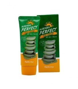ПОД ЗАКАЗ.Farmstay Крем солнцезащитный AloeVera Perfect Sun Cream SPF 50+/PA+++ 9171.270.50 - фото 20918