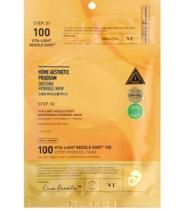 ПОД ЗАКАЗ.VT Cosmetics Осветляющая гидрогелевая маска с микроиглами Vita-Light Reedle Shot 100 2Step Hydrogel Mask 15897.270.50 - фото 21056
