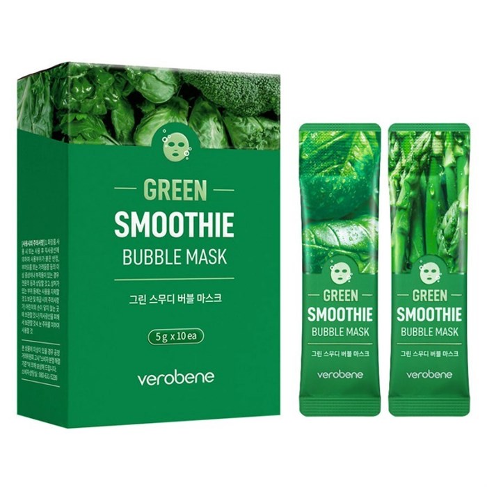 ПОД ЗАКАЗ.Verobene Кислородная маска смузи с зеленым коктейлем Green Smoothie Bubble Mask 10231.270.50 - фото 21649