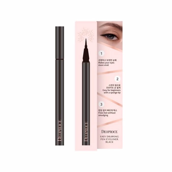 ПОД ЗАКАЗ.Deoproce Подводка-линер для глаз Easy Drawing Pen Eyeliner Black 13108.900.50 - фото 32227