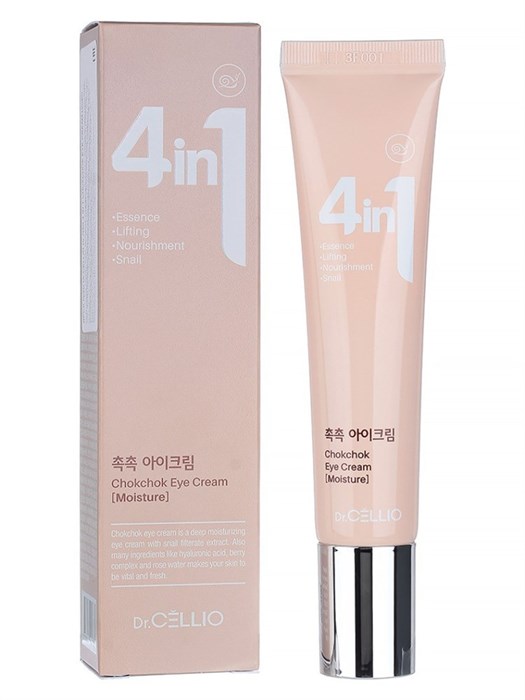 ПОД ЗАКАЗ.DR.Cellio Крем для кожи вокруг глаз с улиткой  4 IN 1 CHOKCHOK EYE CREAM (Snail) 15205.900.50 - фото 32584