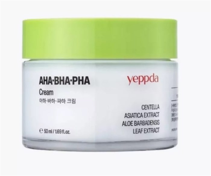 ПОД ЗАКАЗ.Yeppda Крем для лица с кислотами и экстрактом центеллы азиатской AHA+ BHA+ PHA Cream 15365.900.50 - фото 32876