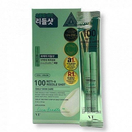 ПОД ЗАКАЗ.VT Cosmetics Сыворотка с микроиглами и ретинолом (саше 2мл) Reti-A Reedle Shot 100 Stick Pouch 15858.900.50 - фото 33463