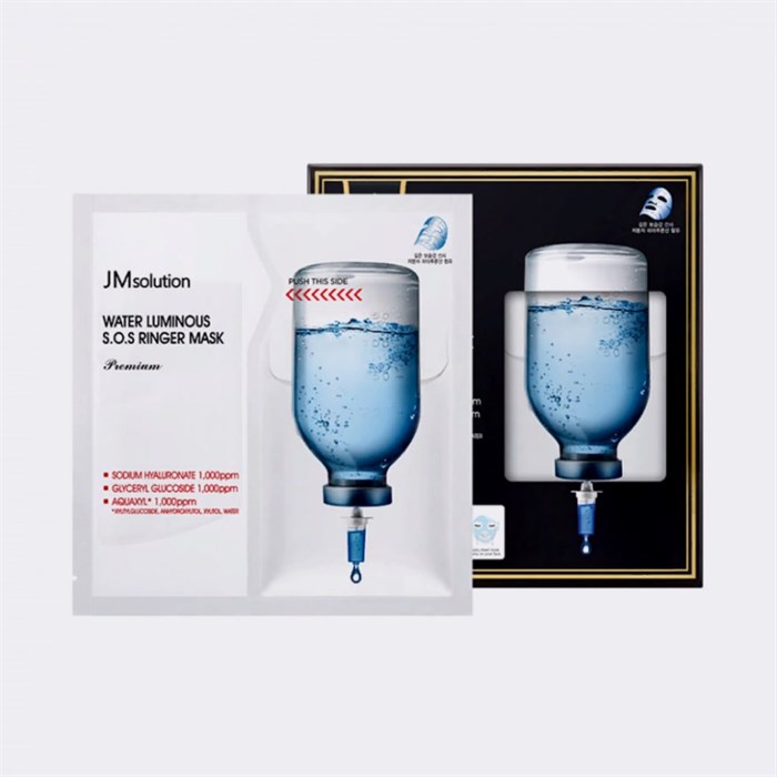 ПОД ЗАКАЗ.JMsolution Премиальная маска-салфетка с гиалуроновой кислотой Water Luminous S.O.S Ringer Mask Premium 14566.900.50 - фото 33807