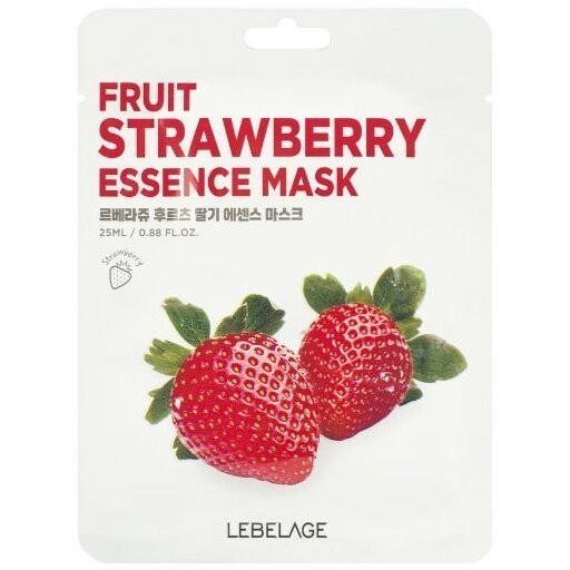 ПОД ЗАКАЗ.Lebelage Маска-салфетка с клубникой Fruit Strawberry Essence Mask 15083.900.50 - фото 33832