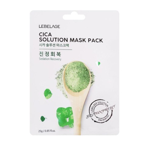 ПОД ЗАКАЗ.Lebelage Маска-салфетка с центеллой Cica Solution Mask Pack 14715.900.50 - фото 33846