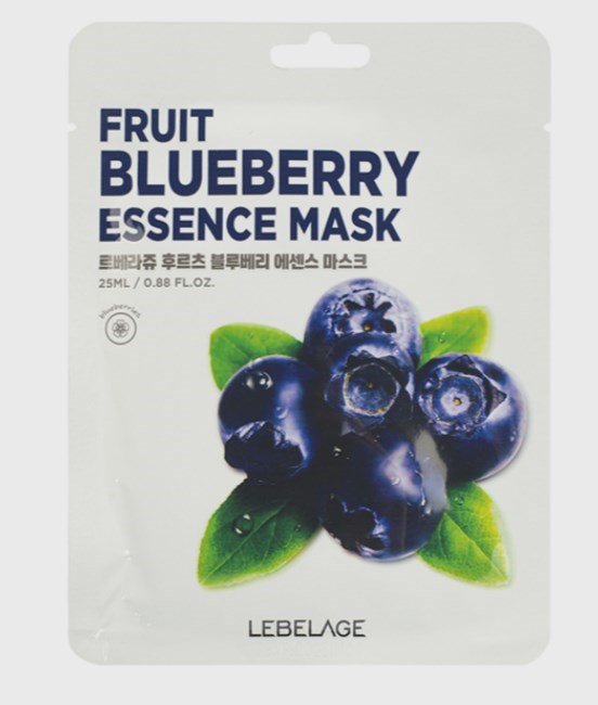 ПОД ЗАКАЗ.Lebelage Маска-салфетка с черникой Fruit Blueberry Essence Mask 16120.900.50 - фото 33859