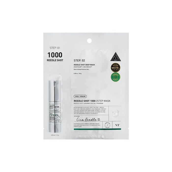 ПОД ЗАКАЗ.VT Cosmetics Усиленная двухфазная маска с микроиглами Reedle Shot 1000 2Step Mask 16215.900.50 - фото 33895