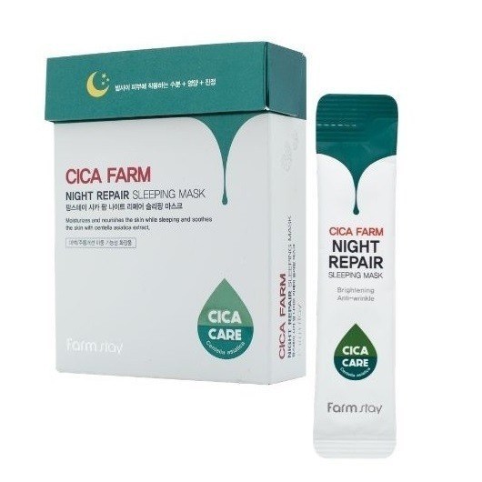 ПОД ЗАКАЗ.Farmstay Восстанавливающая ночная маска с центеллой азиатской Cica Farm Night Repair Sleeping Mask 10241.900.50 - фото 33907