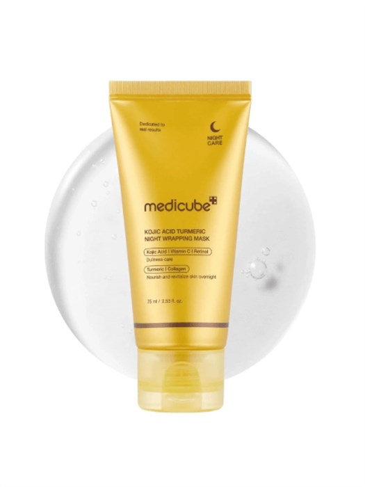 ПОД ЗАКАЗ.Medicube Ночная маска-пленка с куркумой и коллагеном Kojic Acid Turmeric Night Wrapping Mask 16186.900.50 - фото 33913