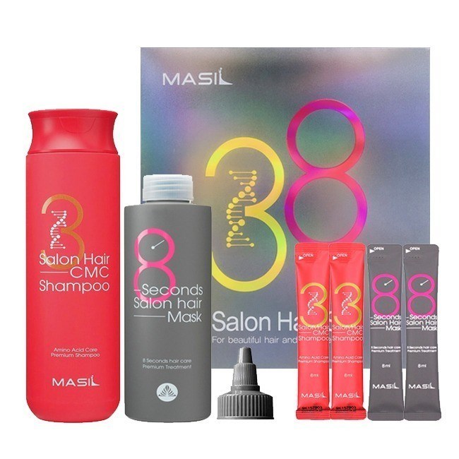 ПОД ЗАКАЗ.Masil Набор для восстановления волос с кератином и коллагеном Salon Hair set 12292.900.50 - фото 34203
