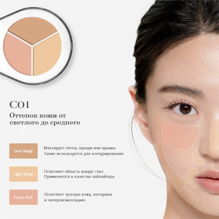 ПОД ЗАКАЗ.Dr. Althea Палетка консилеров для коррекции несовершенств Dear.A Perfect Cover Concealer Palette CO1 15615.900.50 - фото 35318