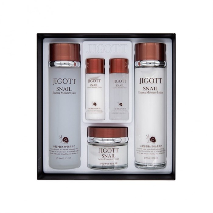 ПОД ЗАКАЗ.Jigott Набор по уходу за кожей с экстрактом улитки Snail Moisture Skin Care 3set 10888.900.50 - фото 35344