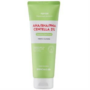 ShinCos.Lab Скраб с 3 видами кислот и центеллой азиатской AHA/BHA/PHA Centella 3% Sensitive Face Scrub 8809925102668