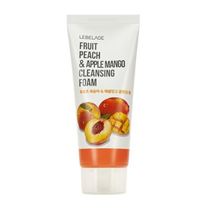 ПОД ЗАКАЗ.Lebelage Пенка для умывания с экстрактом персика и манго Рeach&Apple Mango Cleansing Foam 8809884511266